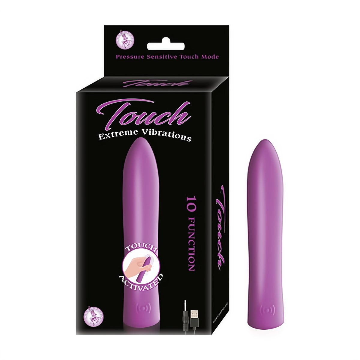 'Touch Bullet Vibrator 10 Functies - Zwart' - EroticToyzSuper SaleNasstoys