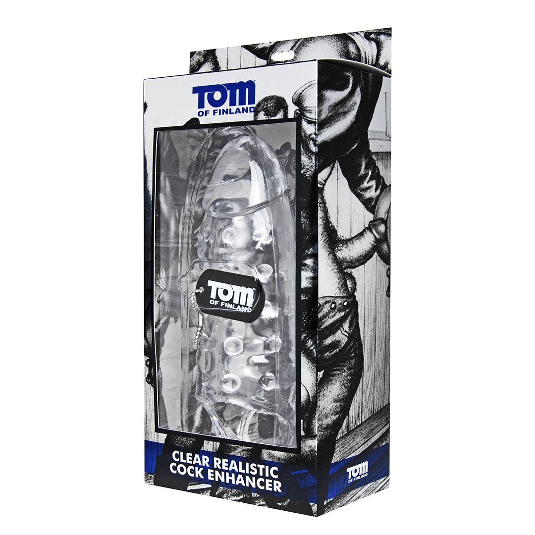 Transparent Realistic Penis Sleeve - EroticToyzProducten,Toys,Toys voor Mannen,Penis Sleeve,,MannelijkXR Brands