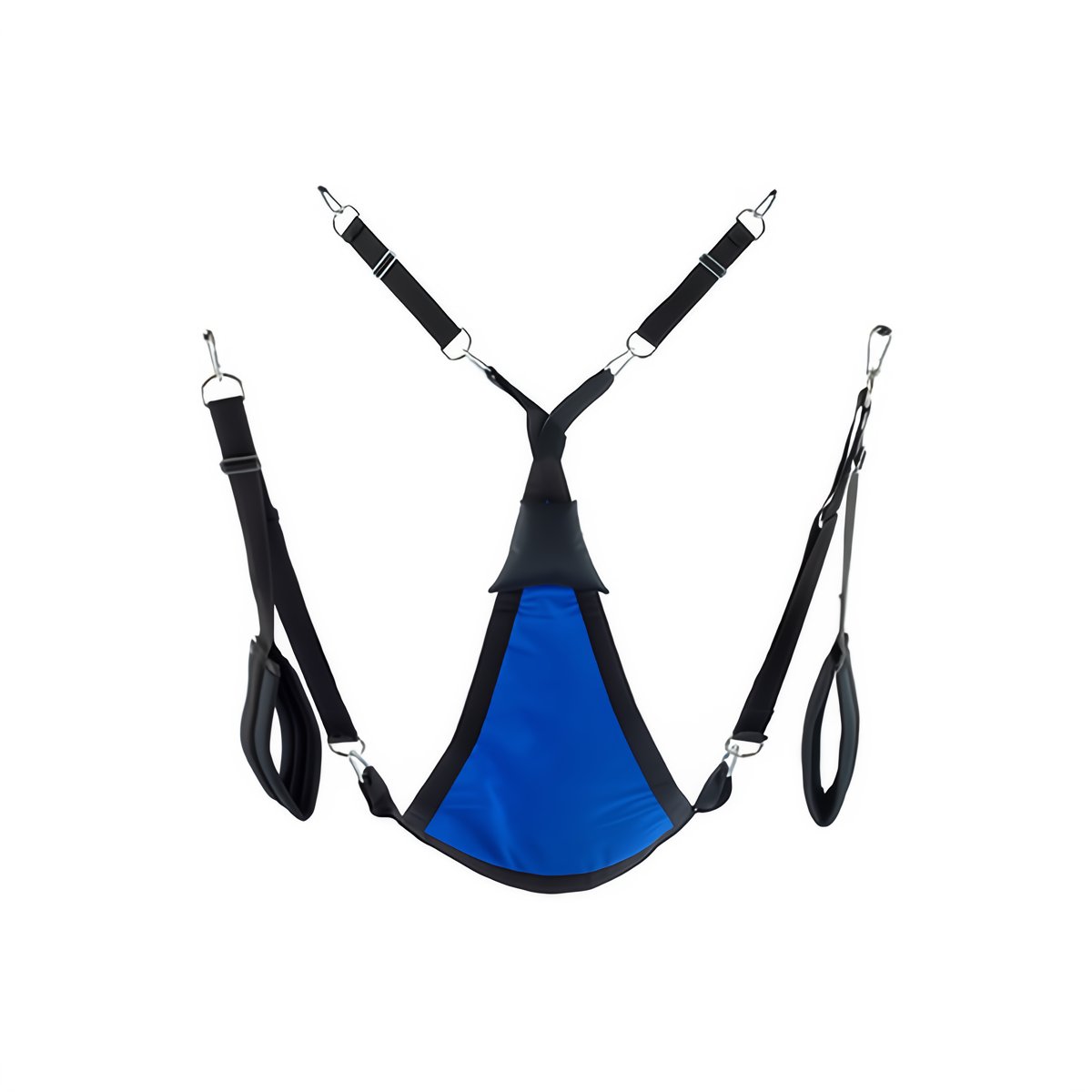 'Triangle Canvas Sling met 3 of 4 Bevestigingspunten - Zwart' - EroticToyzSchommelsMr. Sling