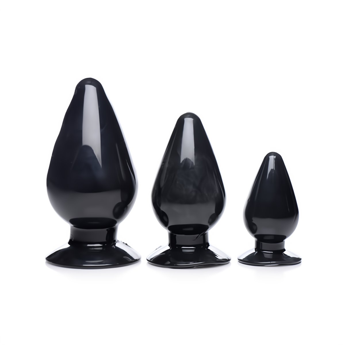 Triple Cones - Anal Plug Set - 3 Pieces - EroticToyzProducten,Toys,Anaal Toys,Buttplugs Anale Dildo's,Buttplugs Anale Dildo's Niet Vibrerend,,XR Brands