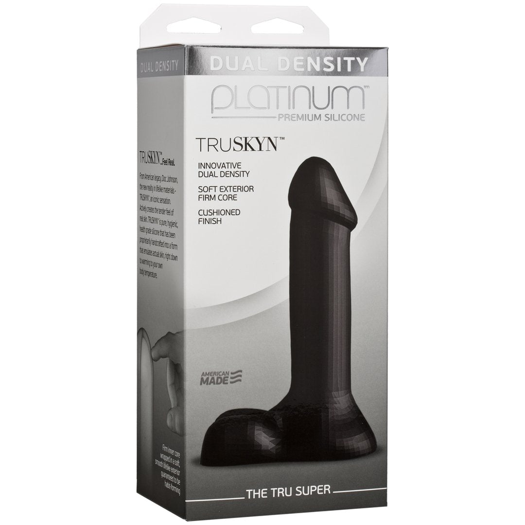 TRUSKYN - The Tru Super - Black - EroticToyzProducten,Toys,Dildos,Realistische Dildo's,,GeslachtsneutraalDoc Johnson