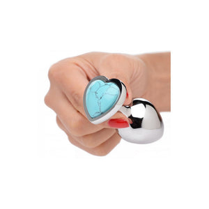 Turquoise Heart - Butt Plug - Medium - EroticToyzProducten,Toys,Anaal Toys,Buttplugs Anale Dildo's,Buttplugs Anale Dildo's Niet Vibrerend,Outlet,,GeslachtsneutraalXR Brands