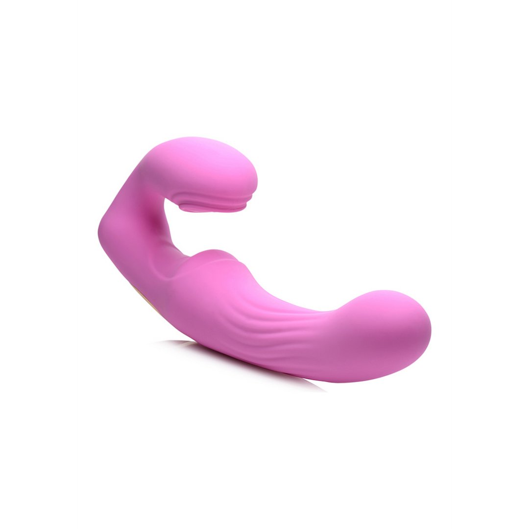 U - Pulse - Silicone Pulsating and Vibrating Strapless Strap - On - EroticToyzProducten,Toys,Vibrators,Strap On Vibrators,Strapless,,VrouwelijkXR Brands