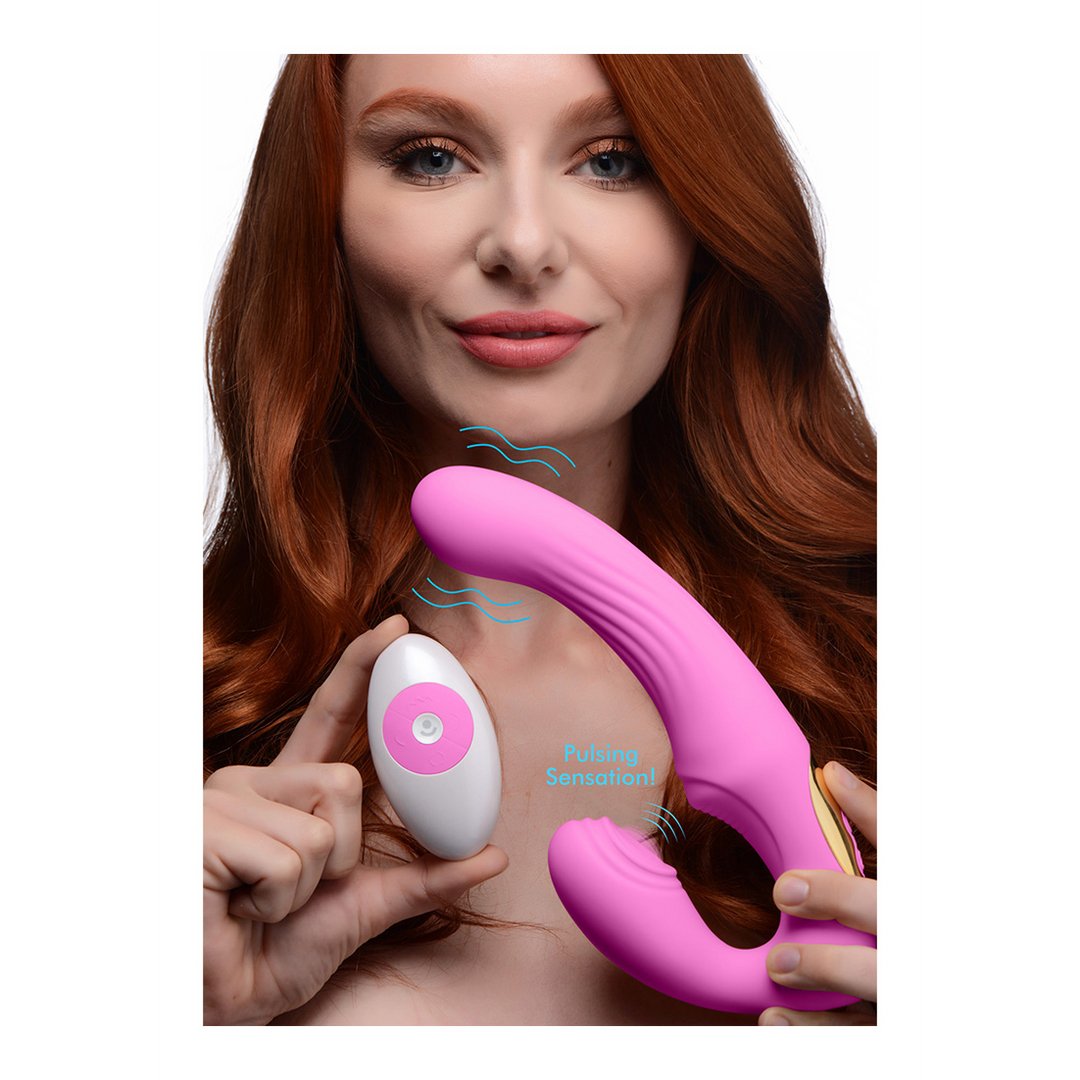 U - Pulse - Silicone Pulsating and Vibrating Strapless Strap - On - EroticToyzProducten,Toys,Vibrators,Strap On Vibrators,Strapless,,VrouwelijkXR Brands