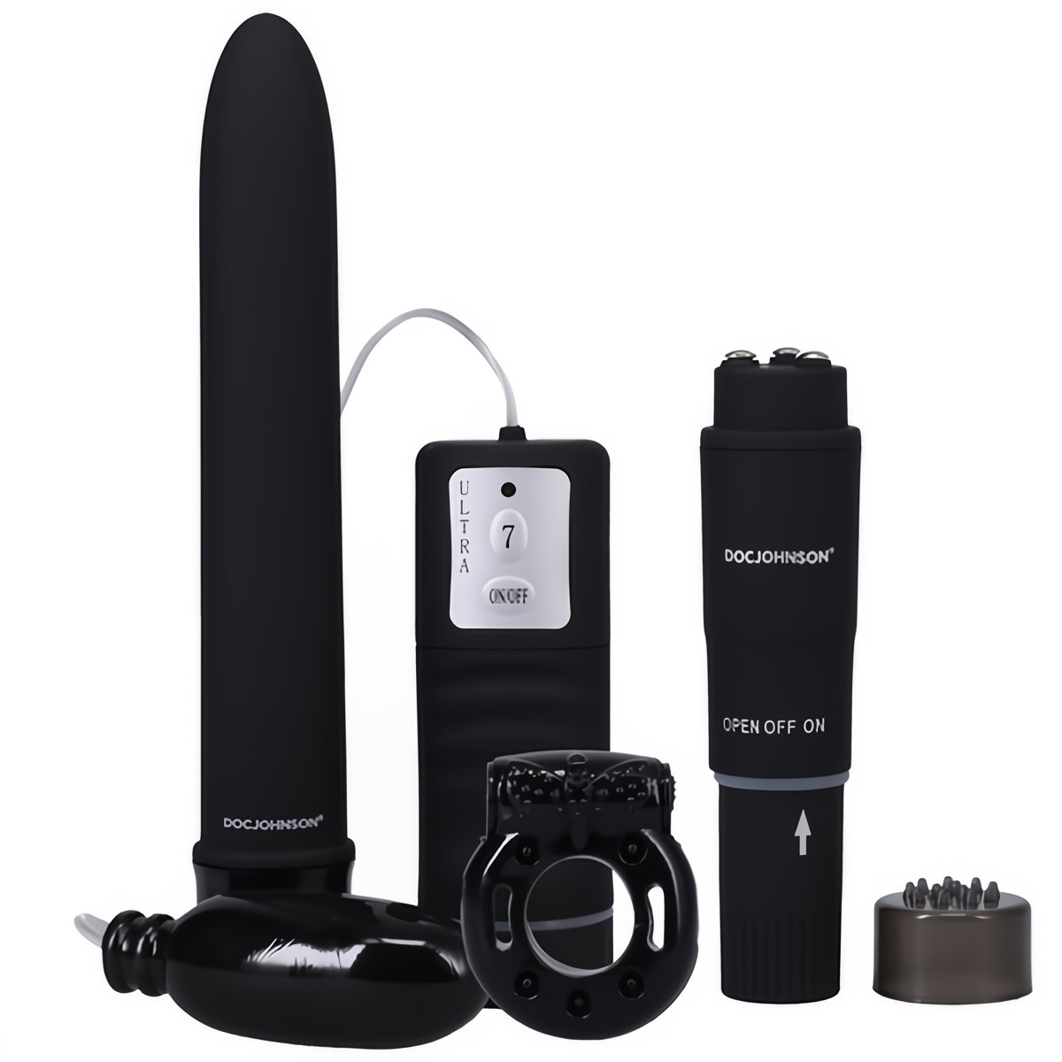 Ultiem Genotsplezier Kit - Met Velvet - Touch Vibe, Pocket Rocket en Bullet Vibe - EroticToyzProducten,Toys,Toys voor Mannen,Cockringen,Vibrators,Kogel - en Minivibrators,Kits Sets,Toy Sets,,GeslachtsneutraalDoc Johnson