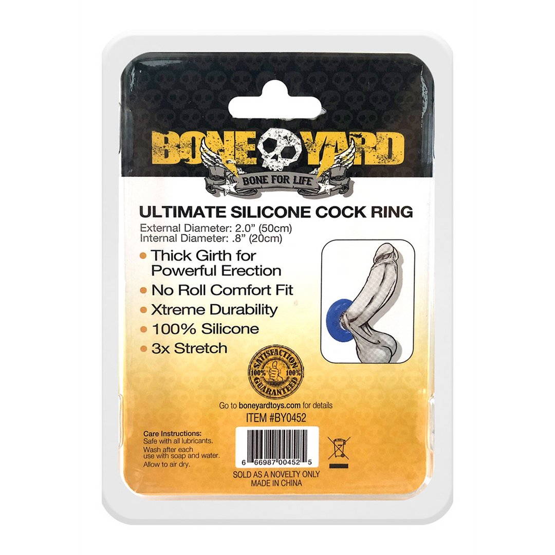 'Ultimate Ring Cock Ring met Comfort Fit - Zwart' - EroticToyzCockringenBoneyard