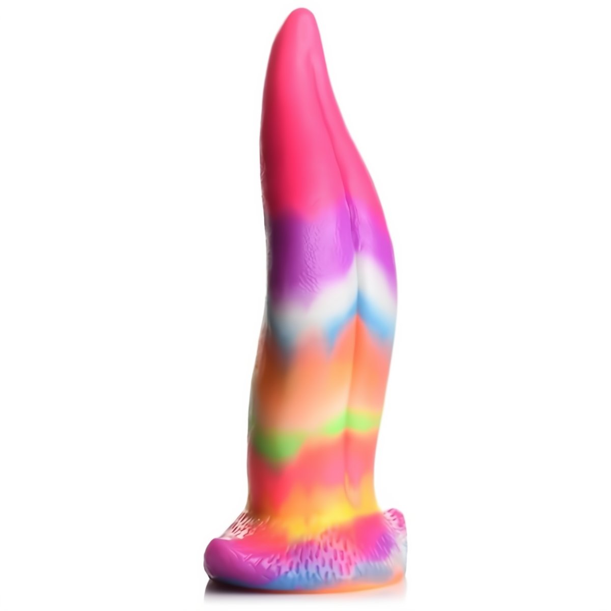 Unicorn Glow - in - the - Dark Silicone Dildo met Zuignap - Regenboog - EroticToyzNiet - Fallische Dildo'sXR Brands