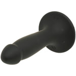 'Vac - U - Lock Siliconen Dildo Glad - Zwart' - EroticToyzVoorbinddildo'sDoc Johnson