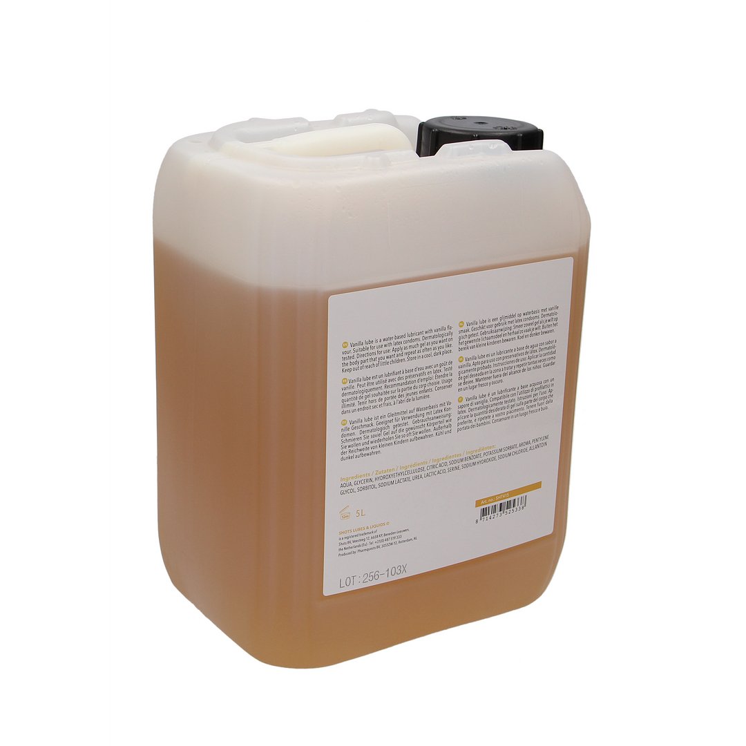 Vanille Glijmiddel Waterbasis 5L - Transparant - EroticToyzKissableShots Lubes Liquids by Shots