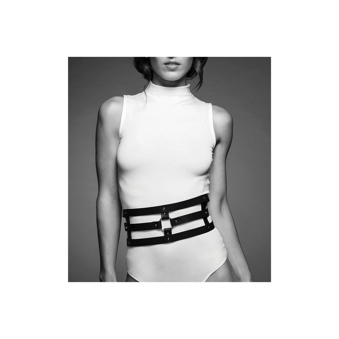 'Vegan Wide Belt and Restraints - Zwart' - EroticToyzFetishkleding voor HaarBijoux Indiscrets