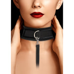 Velvet Adjustable Collar with Leash - EroticToyzProducten,Toys,Fetish,Riem Halsbanden,,GeslachtsneutraalOuch! by Shots