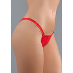 Verleidelijke Wetlook Panty met G - String – One Size, Zwart - EroticToyzStrings en SlipjesAllure