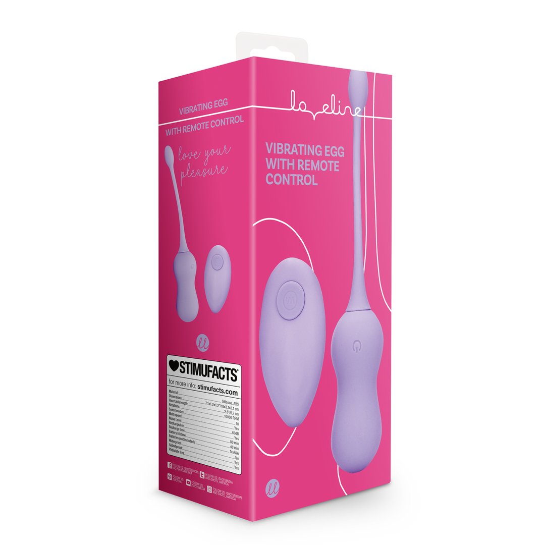 Vibrating Egg with Remote Control - Violet Harmony - EroticToyzProducten,Toys,Vibrators,Vibrerende Eitjes,,VrouwelijkLoveline by Shots