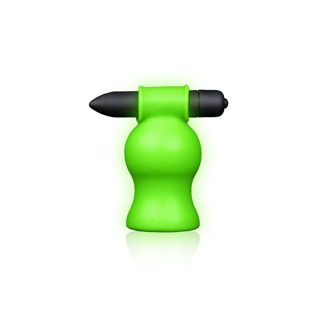 Vibrating Head Masturbator - Glow in the Dark - EroticToyzProducten,Toys,Toys voor Mannen,Masturbators Strokers,Vibrerende Masturbator,,MannelijkOuch! by Shots