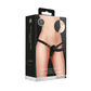 Vibrerende en Oplaadbare Strap - On - 10 Snelheden Silicone - Verstelbaar - Zwart - EroticToyzVoorbinddildo'sOuch! by Shots