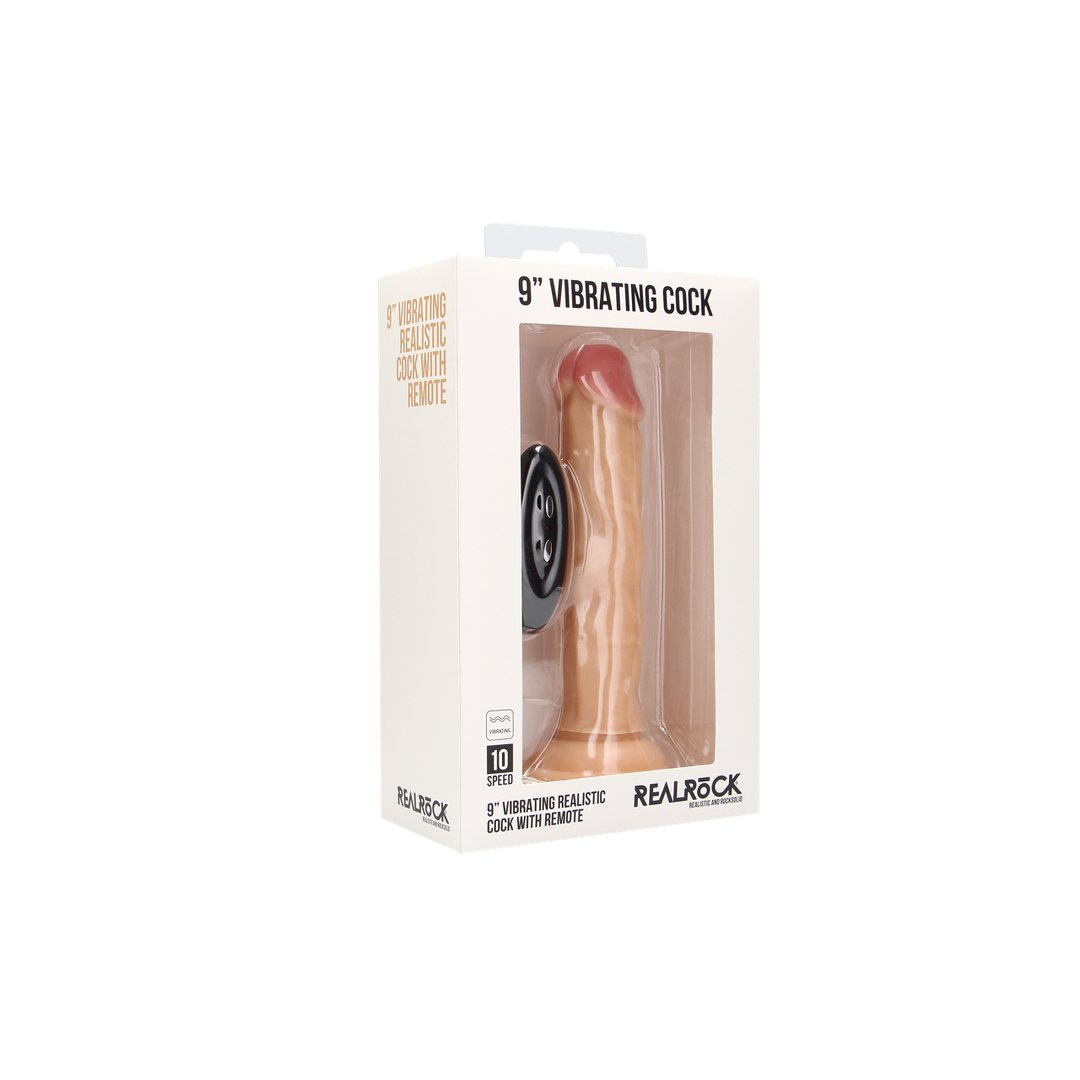 Vibrerende Realistische Dildo - 23 cm - EroticToyzRealistische VibratorsRealRock by Shots