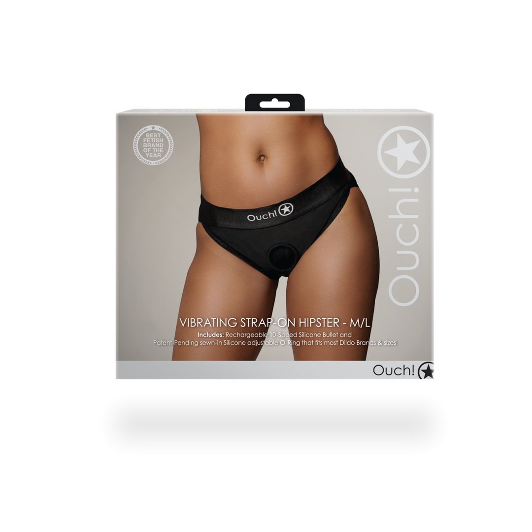 Vibrerende Strap - on Boxer - Zwart - L - EroticToyzVibrerende SlipjesOuch! by Shots