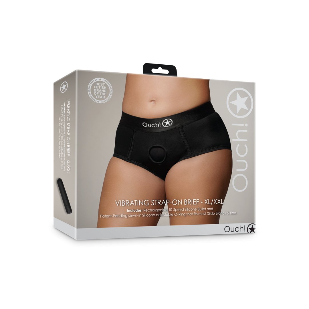 Vibrerende Strap - on - XXL - Zwart - EroticToyzVibrerende SlipjesOuch! by Shots