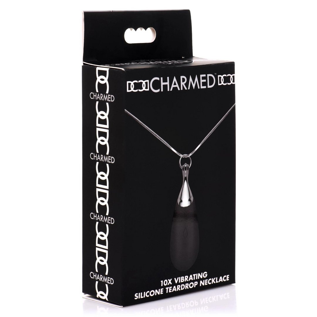 Vibrerende Teardrop Ketting van Siliconen - Zwart - EroticToyzLichaamssieradenXR Brands