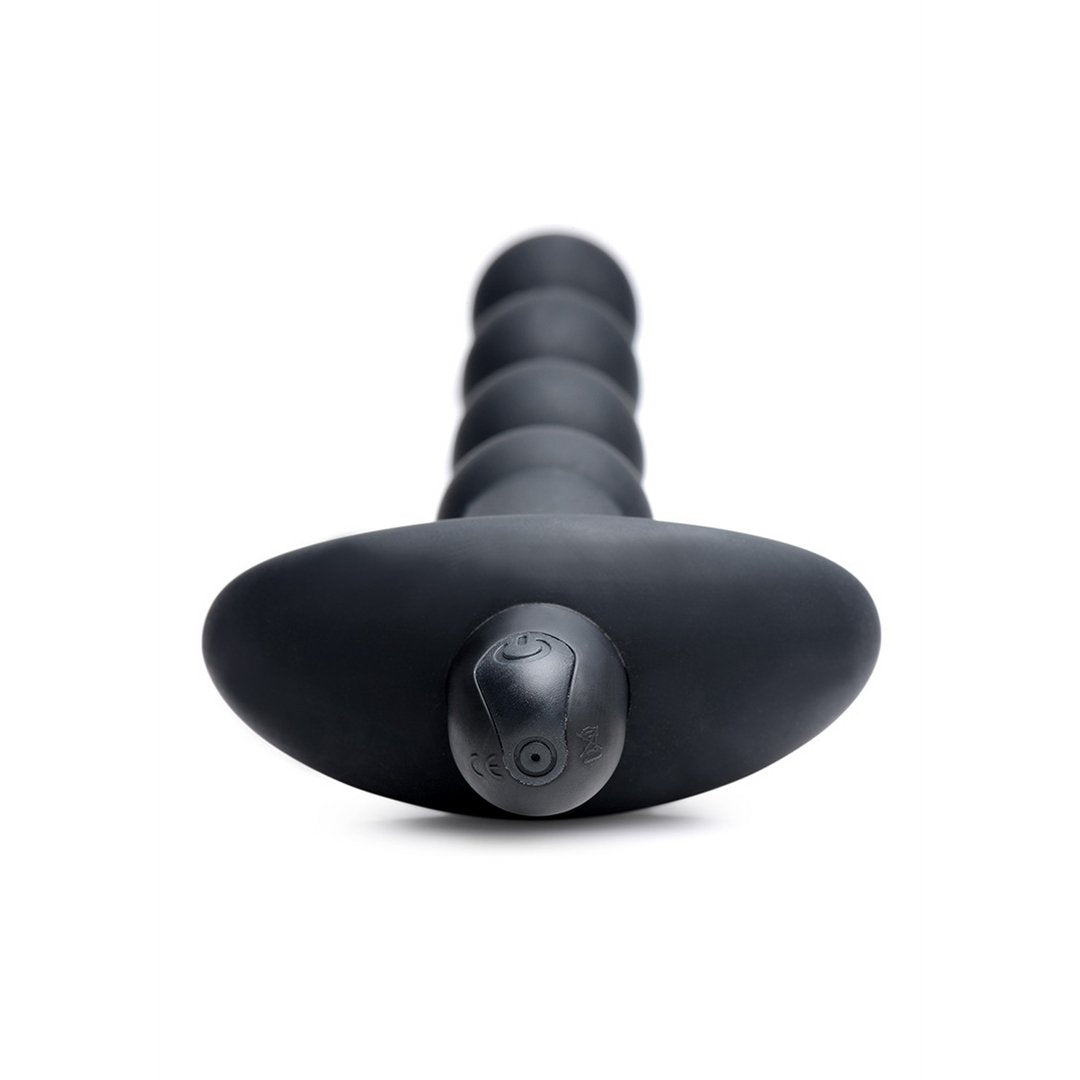 'VibroMax Silicone Anaal Kralen Met Afstandsbediening - Zwart' - EroticToyzAnal BeadsXR Brands