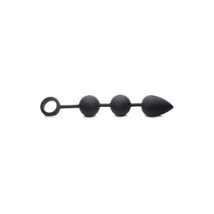 'Weighted Anal Beads met Verzwaarde Kogels - Zwart' - EroticToyzAnal BeadsXR Brands