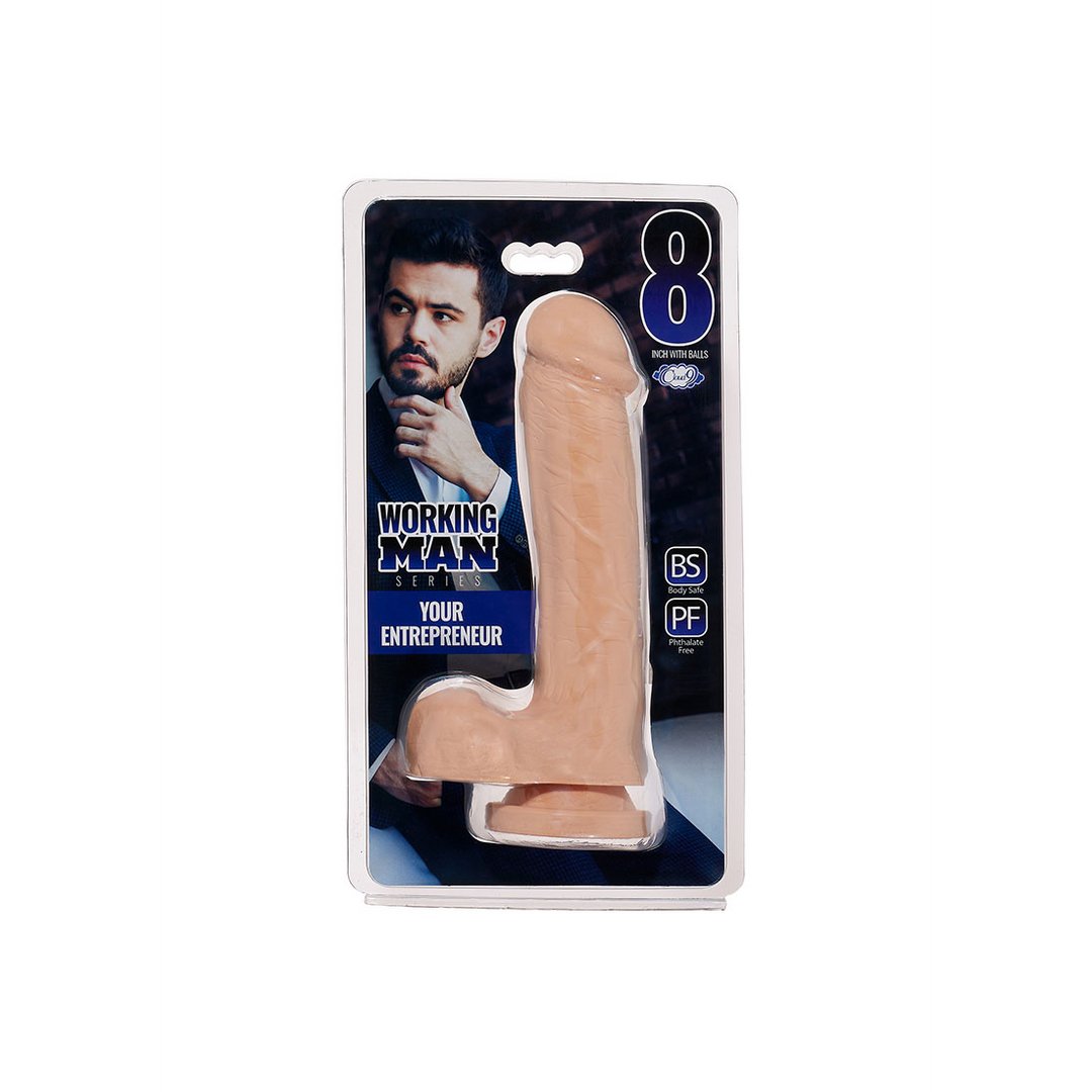 'Working Man Dildo Met Zuignap 20 cm - Huidkleurig' - EroticToyzRealistische Dildo'sCloud 9