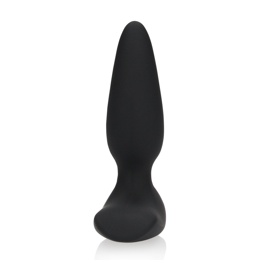 'Zachte Anaalplug met Vibratie en Afstandsbediening - Zwart, 10 cm' - EroticToyzButtplugs Anale Dildo's VibrerendLoveline by Shots