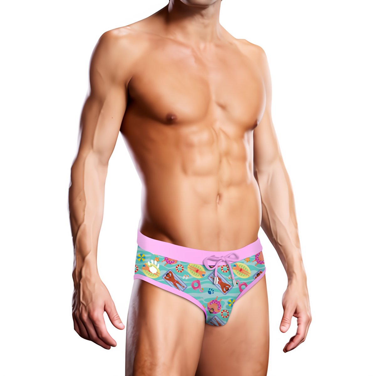 Zwemslip - Roze Rand - Maat L - EroticToyzZwemkleding voor HemProwler