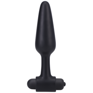 Vibrating Butt Plug - 12 cm - Black