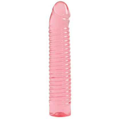 Gelei Dildo - Geribbeld 18 cm