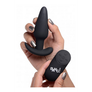 Vibrerende Siliconen Buttplug met Afstandsbediening en 21 Vibratiepatronen