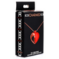 Vibrating Silicone Heart Necklace - Red