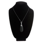 Vibrating Silicone Teardrop Necklace - Black