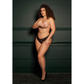 Zoé - Elastic Lace Brief with Back Lacing and Golden Details - Plus Size