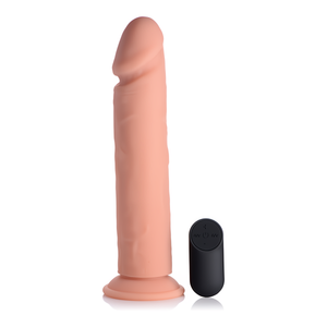 Vibrerende Siliconen Dildo met Afstandsbediening - 25,5 cm