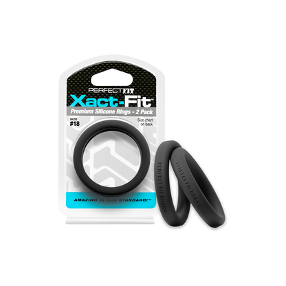 Xact-Fit Penisringen Set - 2-Pack met Maat #18 en 14 Maten