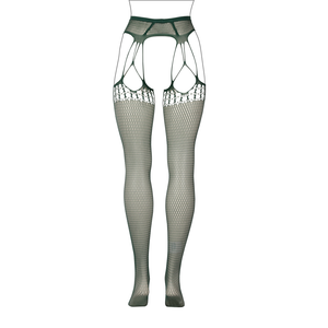Shredded Suspender Pantyhose - Queen Size