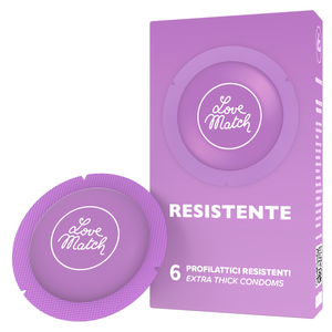 Resistente - Strong Condoms - 6 Pieces