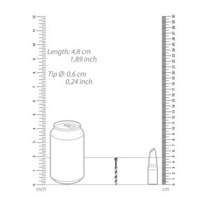 Ribbed Hollow Penis Plug - 6 mm