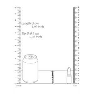 Ribbed Hollow Penis Plug - 9 mm
