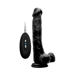 Vibrating Realistic Cock with Scrotum - 25 cm